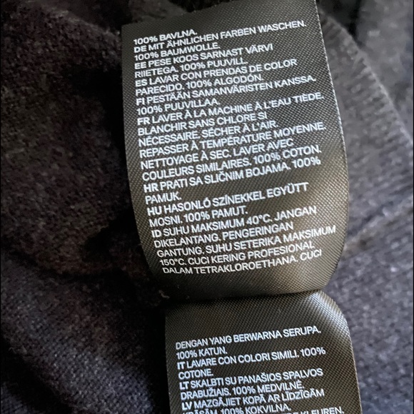 💖MEGA SALE💖H&M Men’s Sweater Cotton Black, S ALSU00661 - Picture 4 of 5